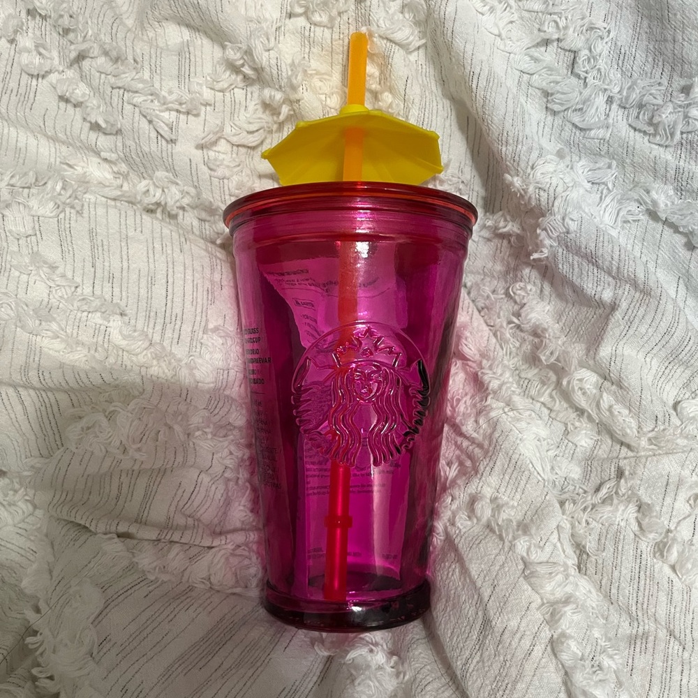 Starbucks Mexico Release Pink Glass Grande Tumbler